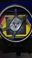 Yellow player steering wheel