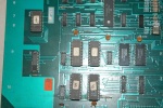 PCB component side EPROMs detail