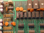 top left PCB component side detail