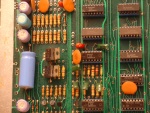 mid left PCB component side detail