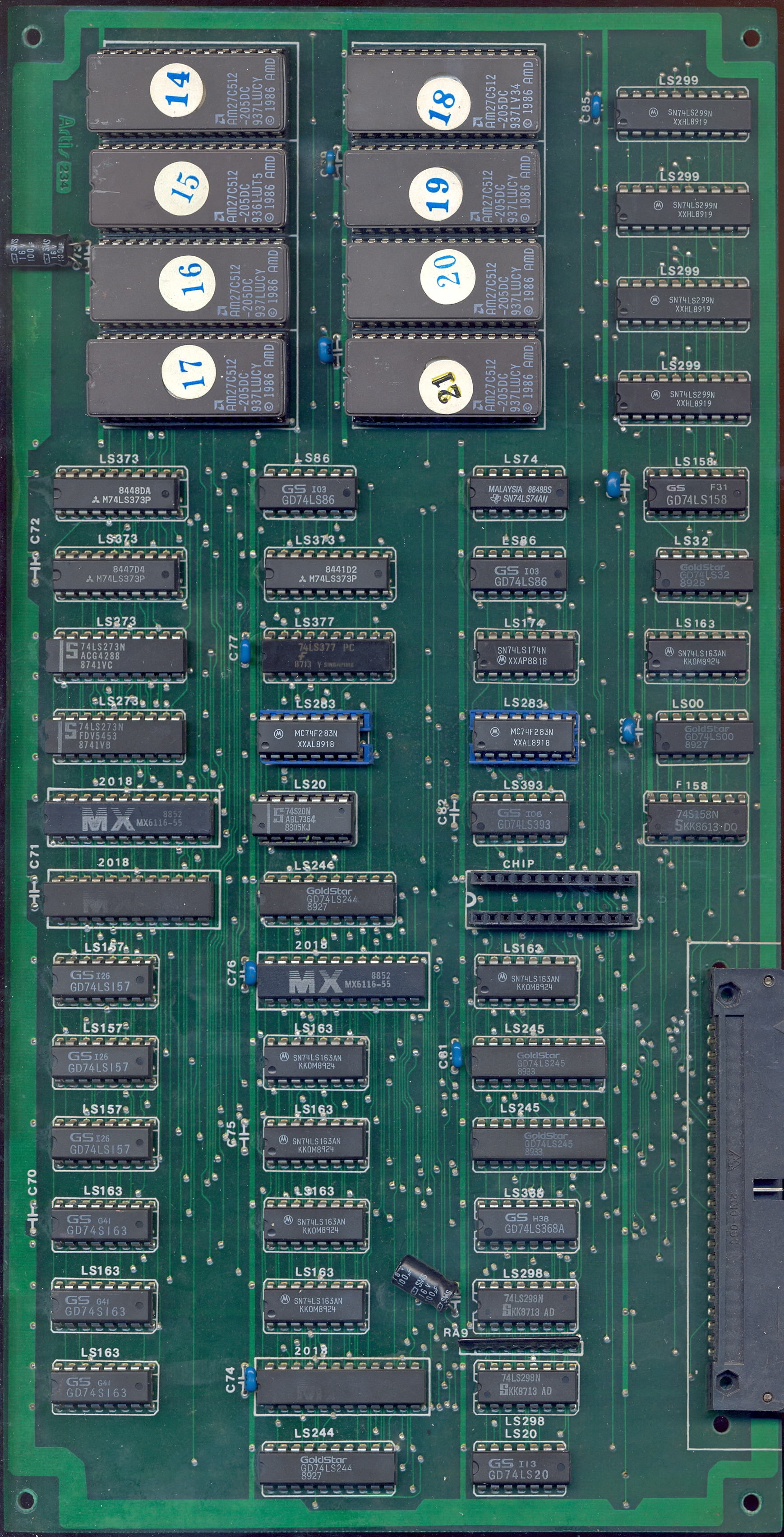 ROMs PCB component side