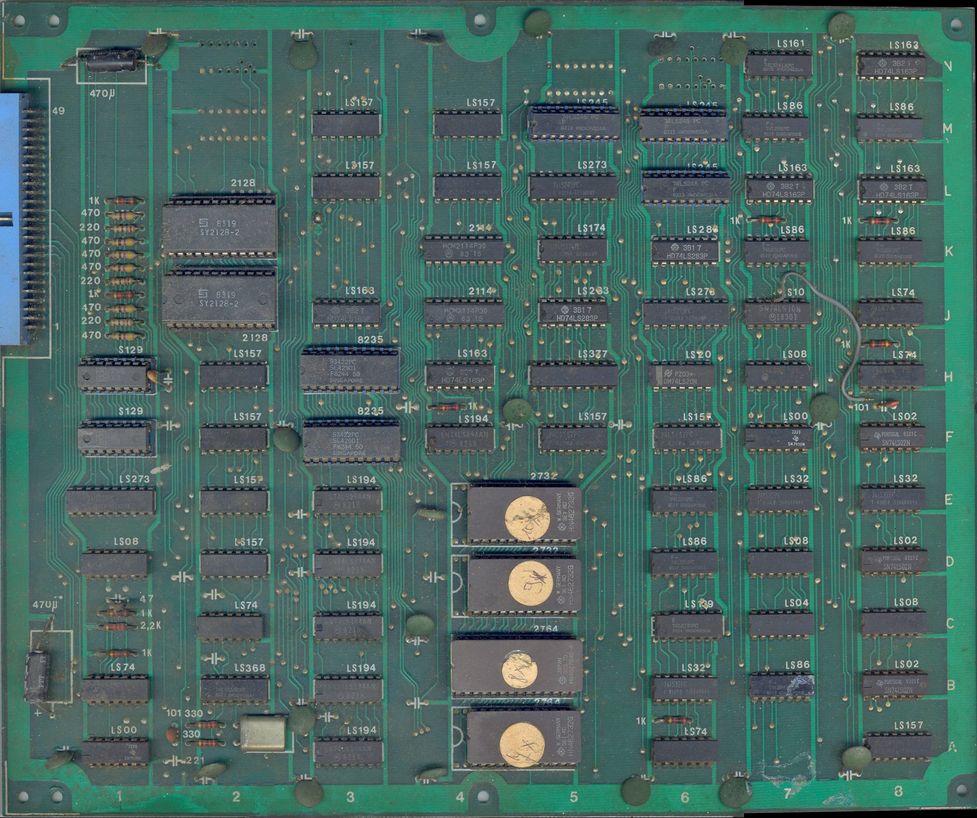 ROMs PCB component side