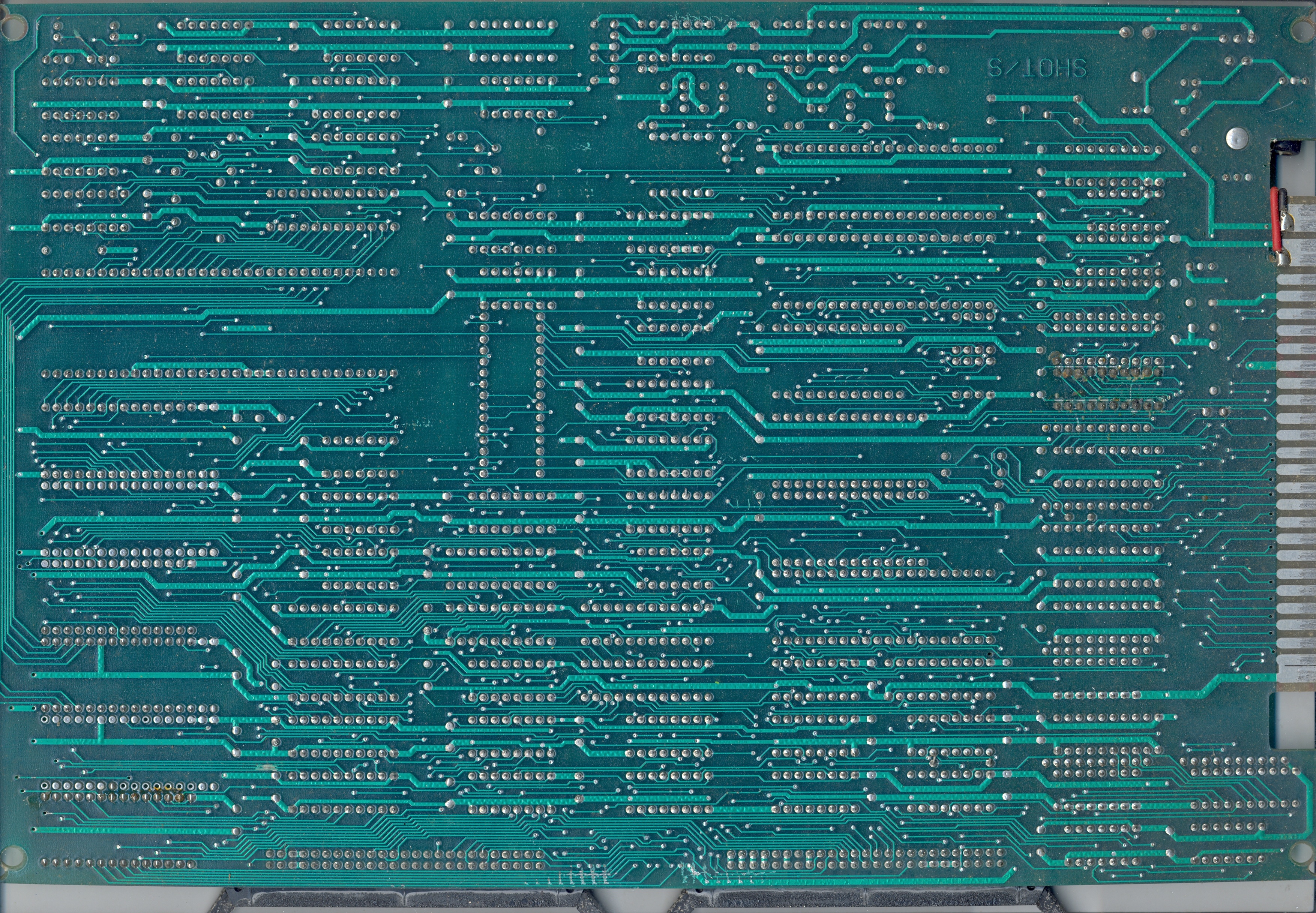 main PCB solder side