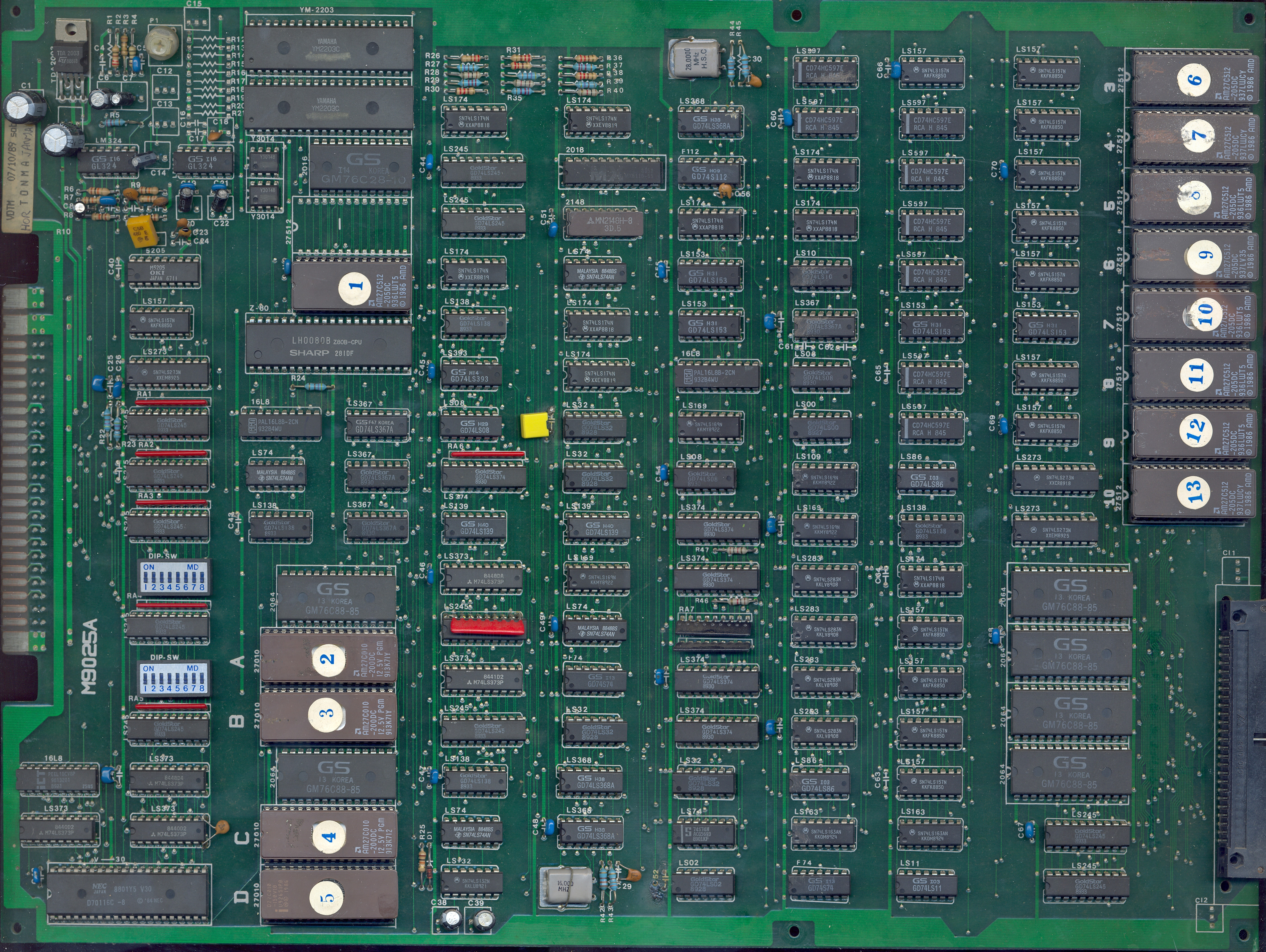 main PCB component side