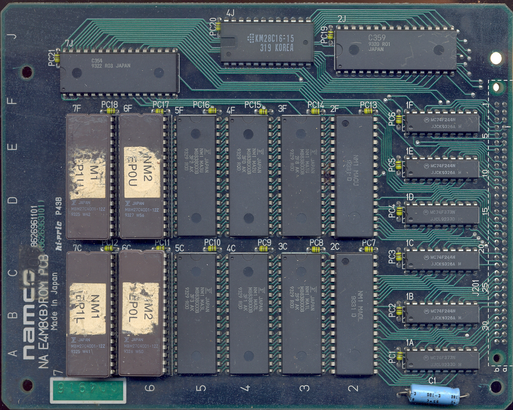 ROMs PCB component side