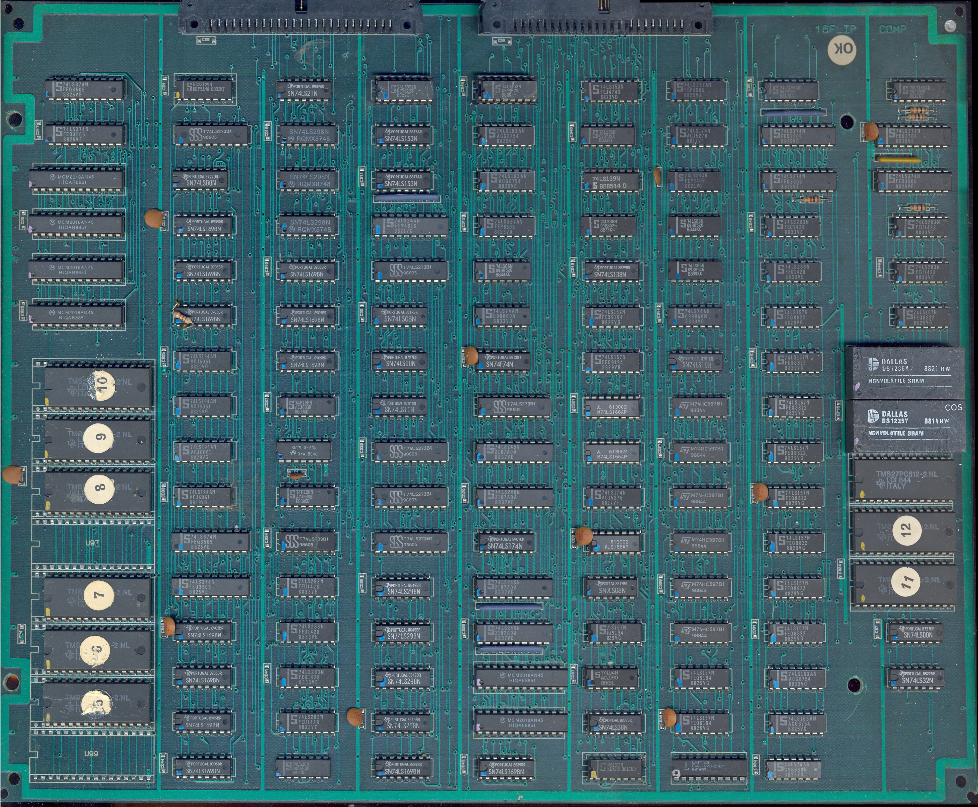 ROMs PCB component side 2